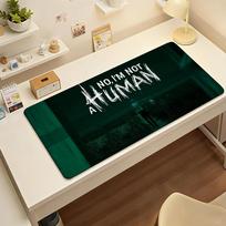 No Im Not A Human Mouse Pad Nonslip Locking Edge DeskMat PC Laptop Accessories Rubber Office Keyboard Large Game XXL Carpet SBD400x800x2mm