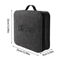 EV Charger Cable Bag Felt Electric Vehicle Charging Cord Organizer Electric Vehicle Charging Cable Organizer Bag for Extension