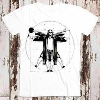 The Dude Big Lebowski Da Vinci Vitruvian T Shirt 8638 S