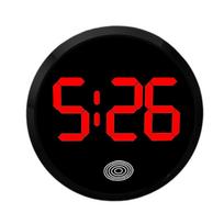 LED Time Display Digital Clock Mini Luminous Car Clock Car Dashboard Clock  Home/Office Black - Red Light