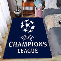 UEFA Champions League Logo Carpet Navy Blue Soccer Fan Decor Suitable for use as an anti-slip for living room bedroom sofas 40x60cm( 15x23in )