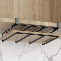 1pc Stainless steel space saving kitchen hook rack cutting plate and cover rack with cabinet door hooks easy to organize kitchen juoda