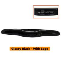 For Fiat 500 08-23 Abarth 595 2012-2023 Abarth 695 2010-2023 Car Trunk Lid Tailgate Handle Cover Trim Glossy Black/Carbon Look Glossy Black-A