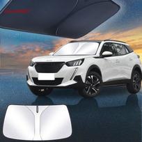 Skirta Peugeot 2008 Automobilio priekinio stiklo saulės skydelis Blokuoja UV Atšvaitas Automobilio lango apsauga Dangtelis Sulankstomas Skėtis 1 vnt. juoda