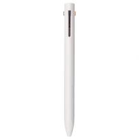 MUJI Triangular Ballpoint White 02553029 (Muji Ryohin) 3-Color Pen, Body, Black/Blue/Red Ink, 0.7mm Tip, Oil-Based Ink, balta