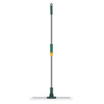 Silicone Floor Scraper Stainless Steel Retractable Handle Bathroom Wiper Broom Tile Floor Cleaning Tools L gray