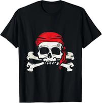 Jolly Roger Pirate Skull and Crossbones Gift T-Shirt S