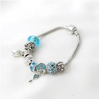 Women's Bracelet Aqua Heart PANDORA Bracelet 19cm