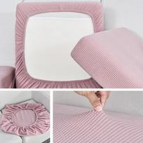 Sofa sėdimosios pagalvės užvalkalai Tampri sofos uždangalas Svetainei Sofa uždangalai Nuimami plaunami Baldų apsaugos 1 vnt. Thicken 95-135cm white