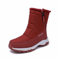 Sustorinti Neslystantys Žieminiai Sniego Batai Vyrams ir Moterims - Šilti Medvilniniai Su Aksominiu Pamušalu 37 (Order One Size Up) kaštoninė