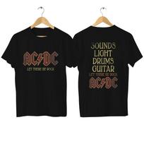 ACDC Hot Sale Summer Cotton Legendary Band Power Up Black Men Women Oversized T Shirt Short Sleeves Cool Hip Hop Streetwear Clothing 4XL