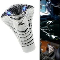 Snake Shape Car Gear Shift Knob With Led Light Cobra Style Gear Lever Handle Universal Car Modification Interior Accessory mėlyna