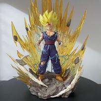 38CM Anime Dragon Ball figūrėlė Son Gohan Super Saiyan Son Gohan figūrėlės modelis Statulėlės lėlės rinkinys Dekoravimo žaislai Dovana