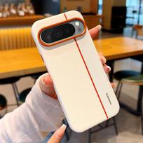 For Google Pixel 9 Pro XL 9A Case  PU Leather Colored Splicing Ultra-thin Protective Cover for Pixel9 Pro Google Pixel 9 Pro XL