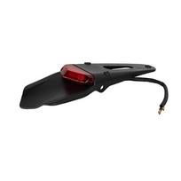 Motorcycle Tail Light For Enduro Off-Road Bike For Kawasaki Honda brake Lamp Motorcycles Rear Fender License Plate Bracket raudona