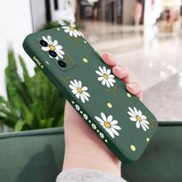 Švelnus ramunėlių telefono dėklas, skirtas Huawei P40 P50 P30 P20 Pro Lite Nova 5t Y7A Mate 40 30 20 Pro Lite, skysto silikono dangtelis For P30 Lite