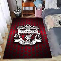 Liverpool futbolo klubo logotipas kilimas, raudonas korio rašto stilius, tinkamas naudoti kaip neslystantis kilimėlis svetainės, miegamojo sofoms 40x60cm( 15x23in )