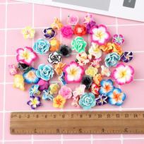 100pcs/bag Hot Sale Lovely Polymer Clay Flower Craft Phone case Jewelry Making Diy Accessories 100 pcs/bag
