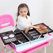 Children's Creative Gift Box: Watercolor Pens, Paint Brushes, and Stationery Set in Aluminum Box - Perfect for Birthdays, Christmas, and Prizes 200 Aluminum Box