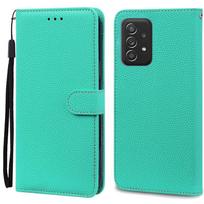 A52 A52S dėklas Samsung Galaxy A52 dėklas Odinis piniginės tipo atverčiamas dėklas Samsung Galaxy A52s dėklas 5G Apsauginis dangtelis Fundas Samsung A52 4G 5G dangaus mėlyna spalva