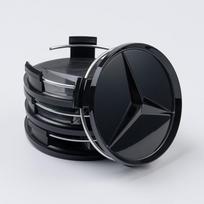 KSCO4 4 vnt. A1714000025 75mm Automobilio rato stebulės dangtelio emblema ženklelis logotipas Mercedes Benz Amg C E klasė CLA GLC W205 W212 W213 W176 W177 X253 W117