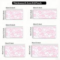 Cute Pink Cat Mouse Pad Large Size Rubber Base Antislip PC Desk Accessories Mousepad for Office  Gamer Keyboard Mats Decor Mat 300X800X2MM