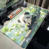 Cute Cartoon Panda Mouse Pad Gamer Desk Mat Gaming Office Mousepad XXL Mouse Mat Large Keyboard Mats Desk Pad Computer Mousepads 800x300x2mm