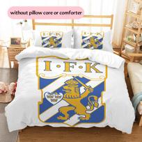 IFK Goteborg rašto patalynė Namų dekoracija Gimtadienio dovana (1 * antklodės užvalkalas + 2 * pagalvės užvalkalai, be šerdies) 135x200cm