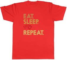 Eat Sleep Poker Unisexs TShirt Casino Gambling Texas Holdem Games Tee Gift S
