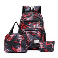 Waterproof Children School bags set for Girls boys Orthopedic Backpack Kids Book Bags primary school Backpack schoolbag Mochilas raudona