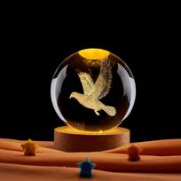 Colorful Luminous Music Box Crystal Ball - Creative Night Light Gift for Boys & Girls