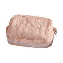 Toiletry Bag Water Resistant Bathing Bag Grooming Bag Cute Mini Cosmetic Pouch Makeup Bag Shaving Bag for Toiletries Accessories rožinė