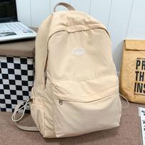 Simple Korean Versatile School Bag Female High School Student Junior High School Student Japanese College Wind Large Capacity Mori Backpack chaki