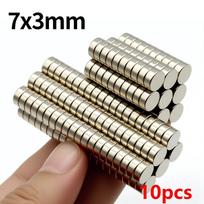 7x3mm Super stiprus neodimio magnetas N35 NdFeB Nuolatinis magnetinis imanes Apvalus galingi magnetai Šaldytuvo magnetas