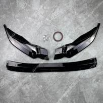 For Volkswagen Tiguan MK2 R-Line Front Bumper Splitter Lip Diffuser Spoiler Protector 2017 2018 2019 2020 Accessories Tuning Gloss Black