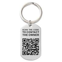 QR Kodas Nemirtingas Plienas Karinis Raktų Pakabukas Vyrams Bet Kokio Amžiaus Festivaliui Gimtadieniui Jubiliejui Personalizuotas Papuošalas Dovana juoda