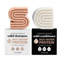 Rice & Protein Shampoo Bar for Thinning Hair - Volume Shampoo Bar for Men and Women, Hair Thickening & Nourishing and Htdrating
