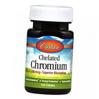 Chromas chelatas, Chelated Chromium, Carlson Labs 100 tabl. (36353052) 100tab