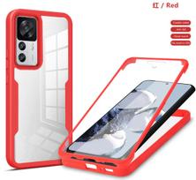 skirta Xiaomi Mi 13 12T 12 Lite 11T 11 5G NE Redmi Note 13 11S 10S 9S 10 Pro 9C 9A dėklas 360 laipsnių pilna apsauga skysto silikono dangtelis for Mi 11 Lite raudona