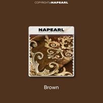 1PC NAPEARL Europos stiliaus šenilinės aukščiausios klasės siuvinėtos užuolaidos ir marlės užuolaidos svetainės miegamojo namų dekoravimui Tulle-100x200cm ruda