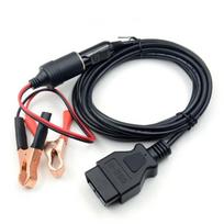 OBD2 automobilio atminties taupymo priemonė 2 viename, transporto priemonės ECU avarinio maitinimo laidas su aligatoriaus spaustuku ant 12 V automobilio akumuliatoriaus cigarečių degiklio maitinimo išplėtimo lizdo Package:16.8*11.4*7.3cm