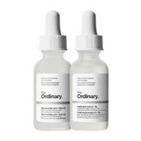 Įprastos odos priežiūros rinkinys (Niacinamidas 10% + cinkas 1% 30 ml, hialurono rūgštis 2% + B5 30 ml)