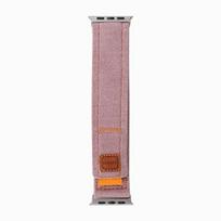 Denim Canvas Strap for Apple Watch Band 45mm 41mm 44 40mm Ultra 49mm Nylon Bracelet 11/10 46mm 42mm iWatch Series 9 8 7 6 5 4 SE 38mm 40mm 41mm rožinė
