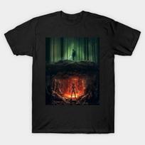 Men Black Print T-shirt Stranger Things No-Cut Transfer Paper Print Cotton Tshirt 2XL juoda
