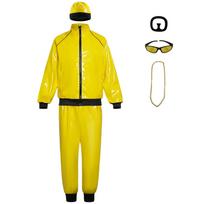 Halloween Cos Costume Retro Disco Patent Leather Glossy Cosplay Two-Dimensional Animation Character Stage Costume XS