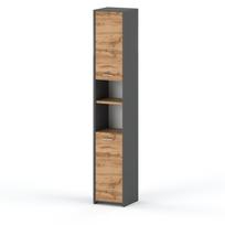 Pastatoma vonios spintelė pilko ąžuolo Wotan 30 CM Loft vonios stulpas