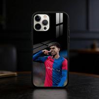 Sportinis L-Lamine Y-Yamal STAR telefono dėklas, skirtas iPhone 17,16,15,14,13,12,Plus,Pro,Max, su magnetiniu belaidžiu įkrovimu iPhone13PRO