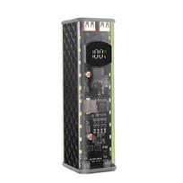 18650 Rechargeable Battery Bank Modular Build Fast Charging Double Ports LED Status Monitor Plastic Texture for Battery juoda