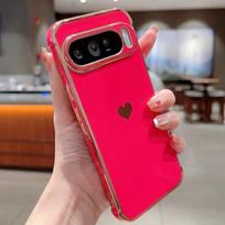 Galvanizavimo Šoninės Meilės Širdelės Telefonų Dėklai Google Pixel10 Pro Pixel9 Pixel8 Pixel7A Atsparus Smūgiams Galiniai Dangteliai For Pixel 7A
