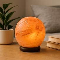 Himalayan Salt Lamp Football Shape Wooden Base